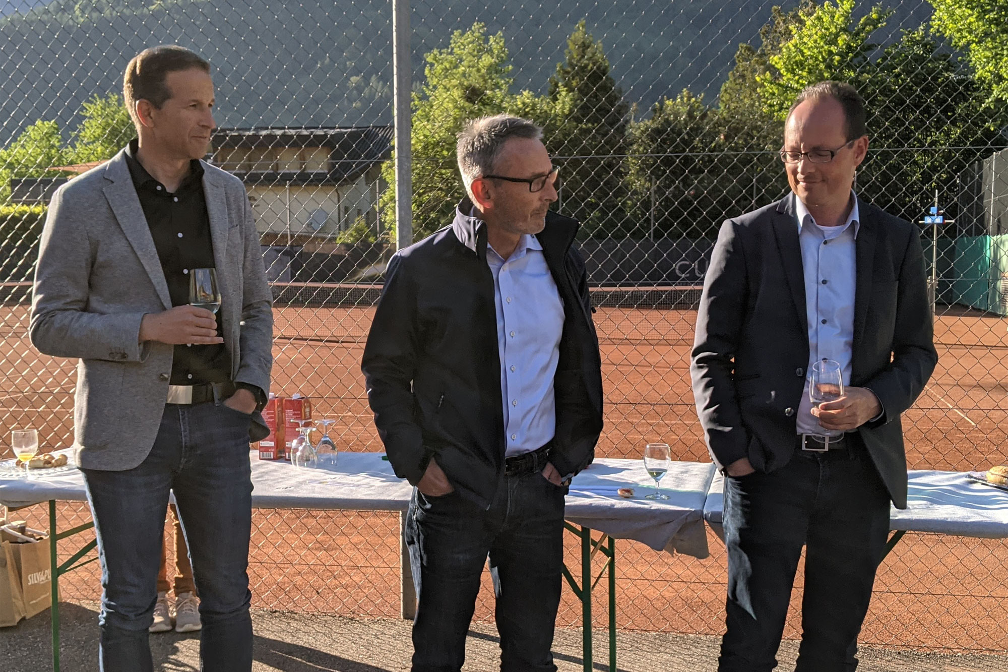 Thierry Jeanneret (Leiter Graubünden Sport), Thomas Gilardi (Präsident BVS), Remo Cavegn (ehemaliger Präsident BVS)